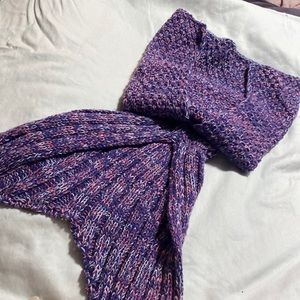 Knitted Mermaid Blanket